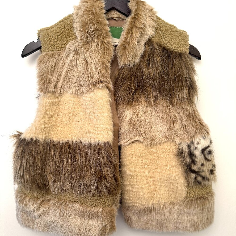 Anthropologie Faux-Fur Midi Vest